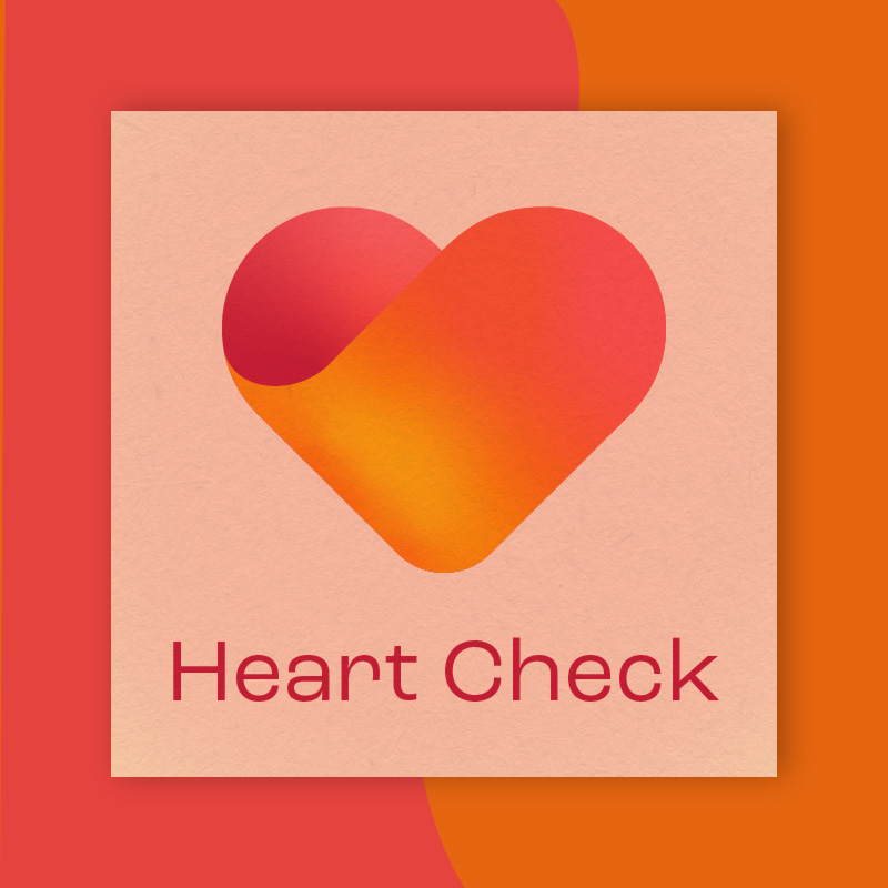 Logo of Heart Check used in podcast cover artwork